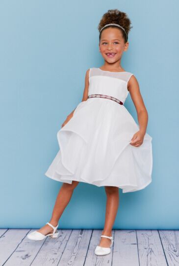 Rosebud Fashions 5138 Flounce Skirt Flower Girl Dress
