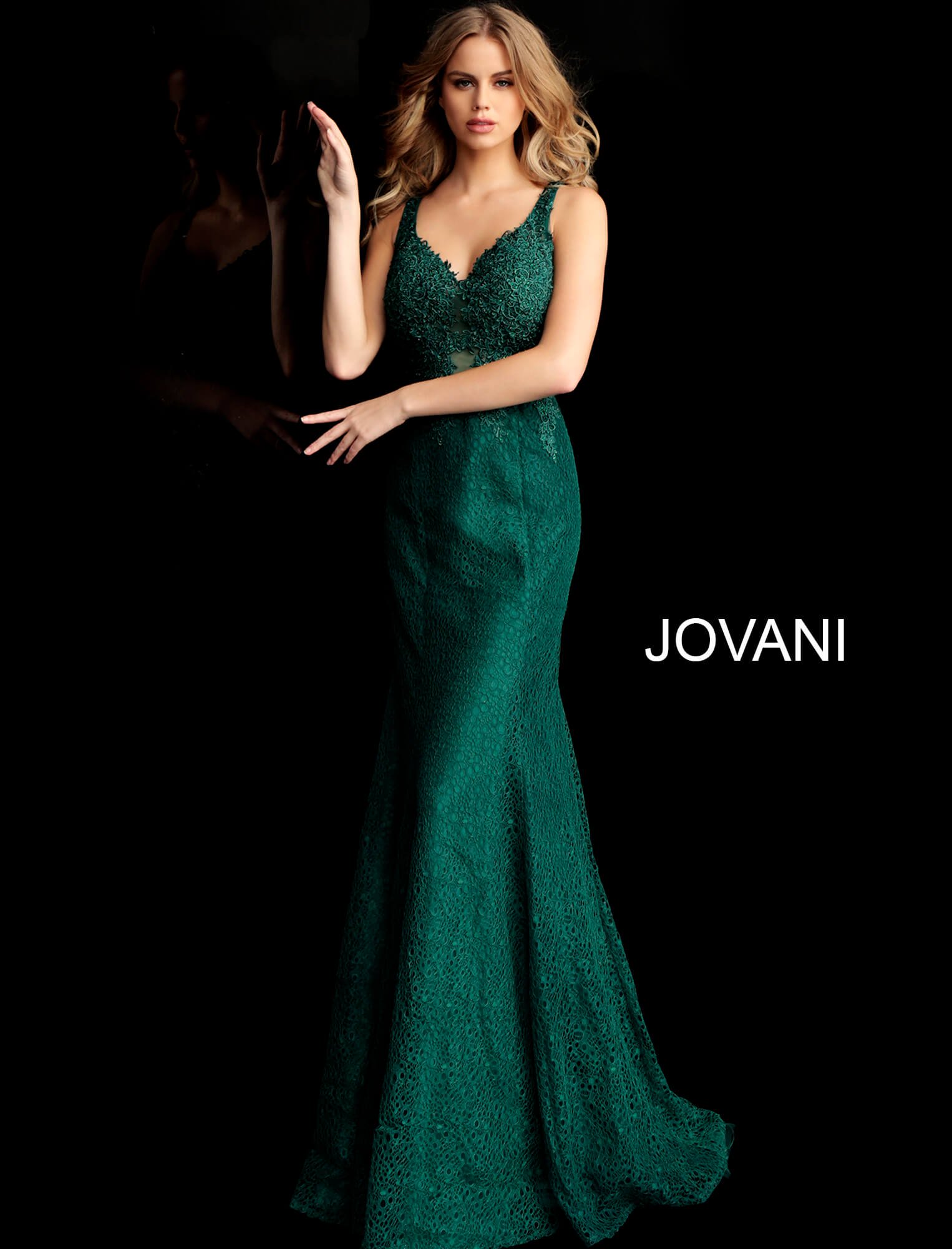 jovani emerald green gown
